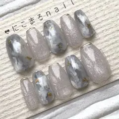 メルカリ便 ネイルチップ 現品 マグネット ニュアンス ネイル NO.435