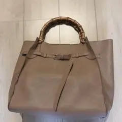 NATURAL BEAUTY BASIC バンブーハンドル トートバッグのサムネイル