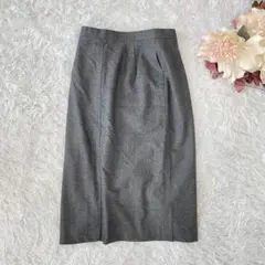 B.B.N.Y レナウン　ミモレ丈スカート　ウール　青タグ　グレー系のサムネイル