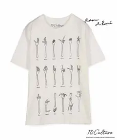 アダムエロペ 10c ブルーノ ムナーリ ハンドサイン Tシャツのサムネイル