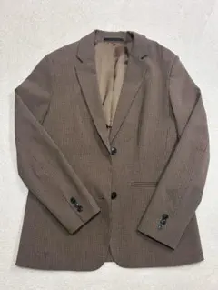 UNIQLO ブラウン チェック柄 テーラード ジャケット ★値下げ可能★