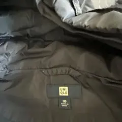 UNIQLO フード付きダウンジャケット 110 ネイビー
