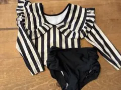 p.premier ピードットプルミエ　フリル襟セパレート水着　110センチ