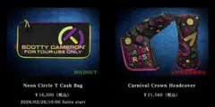 スコッティキャメロン パターカバー Neon Circle T CashBag