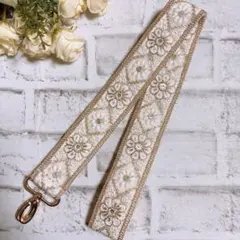 インド刺繍リボン　スマホショルダー　ショルダーベルト　ネック　　NO3852