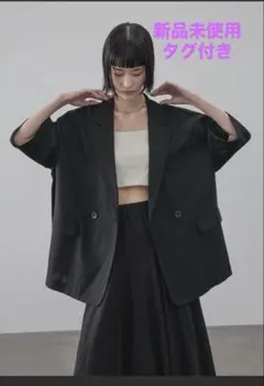 新品未使用★LOWRYS FARM接触冷感UVカットソフリネンダブルジャケットのサムネイル