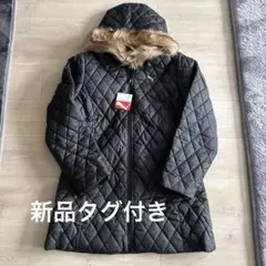 新品　Puma キルティング中綿ジャケット 黒 ダウン　軽量コートＬ