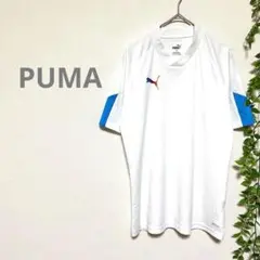 【PUMA プーマ】半袖　Tシャツ　白　水色　速乾　DRYCELL カラフル　Mのサムネイル
