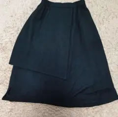 【極美品】芽風/センソユニコ/総柄ロングスカート/ウエストゴム/シルク混/38号 極美品】芽風/センソユニコ/総柄ロングスカート/ウエストゴム/シルク混