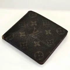 ​【訳あり・激レア】ルイヴィトン モノグラム 二つ折り財布（小銭入れなし）