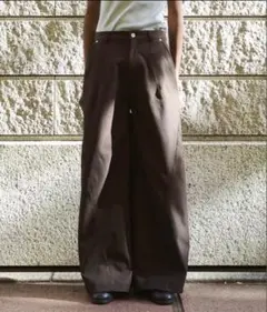 super wide baggy polyester slacks