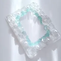 透明のホイップデコ 水色のホイップデコ