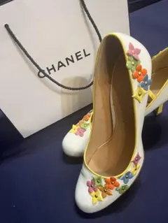 Louis Vuitton 花柄装飾 ハイヒール