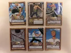 ワンピース ゾロ 旧トレーディングカード6枚セット - メルカリ