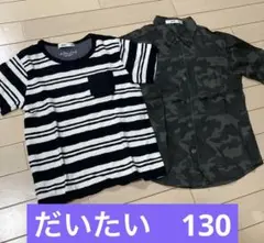 tシャツと迷彩柄の薄手シャツ　2点セット⭐︎ 限定