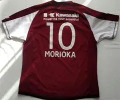古着　ヴィッセル神戸　森岡亮太　10番　Mサイズ？　ひきつれほつれ汚れ多数のサムネイル