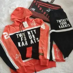 24karats EXILE ホワイトジャージ L セットアップ ベロア 24karats - 24Karats × EXILE ☆ 美品 ベロア ジャージ