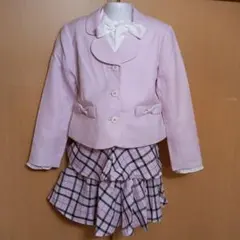 可愛い　フォーマル　スーツ　3点セット　入学式　110　卒園式　　入学式