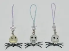 【送料無料】ディズニー ナイトメア ジャック ストラップ 根付 ３点セット