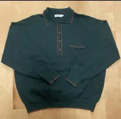 ニコアンドダークグリーン ポロシャツ ニット