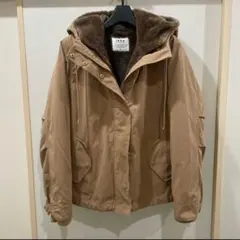 ikka アウター 2WAY マウンテンパーカー ベージュ Lサイズ