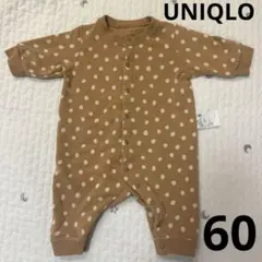 ユニクロ　ベビー　スウェットカバーオール　60 パジャマ長袖
