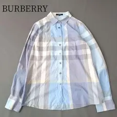 BURBERRY/バーバリーロンドン長袖シャツ　メガチェック　コットン　洗えるのサムネイル