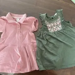 H&M ワンピース　74cm 6〜9ヶ月　2枚セット