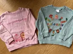 こびとづかんトレーナー２枚まとめ売り 90サイズ　バースデイ