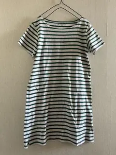 Loytaa❤︎緑ボーダーチュニックワンピTシャツ美品のサムネイル