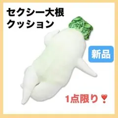 セクシー大根クッション　抱き枕　大根ぬいぐるみ　かわいい　ふわふわ　40cmのサムネイル