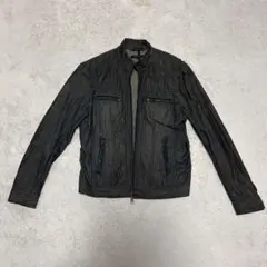 MICHEL KLEIN HOMMEメンズ黒ジップアップジージャン