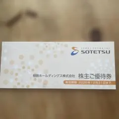 相鉄ホールディングス　株主優待券　有効期限　2026年12/31迄のサムネイル