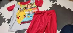 半袖パジャマ　130　ポケモン　赤