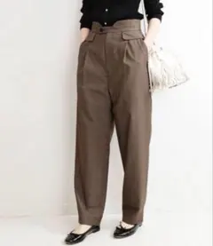 美品 IENA イエナ ラメグレンチェックストレートパンツのサムネイル