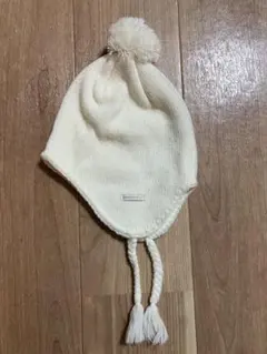 Kodomo Beams* ポンポン付きニット帽 アイボリー