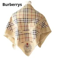 Burberrys ヴィンテージ シルクスカーフ ノバチェック ベージュ 大判