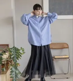 新品未使用　美品　チュールスカート　ブラック