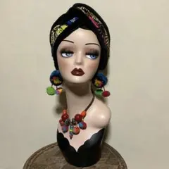 SALE ファー　アフリカン　クロスヘアターバン