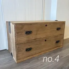 52)桐箪笥 アンティーク チェスト 古家具 和箪笥 着物 テレビ台