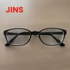 【JINS】エアーフレーム フラット ベーシック 度入りメガネ ブラック