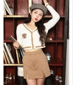 Darich エンブレムショートカーディガン