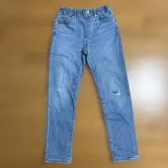 UNIQLO 150サイズ ダメージ加工長ズボン