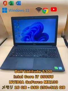美品】DELL 爆速SSD256GB 16GB 第11世代パソコン PC - メルカリ