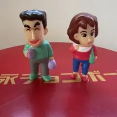 ス*郎様 クレヨンしんちゃん　野原ひろし　野原みさえ　フィギュア　ソフビ　２個