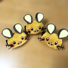 ポケットモンスター フェイスぬいぐるみクリップ　デデンネ　３つセット