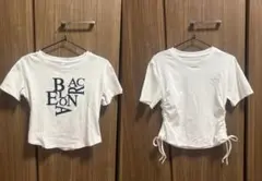 SHEIN Tシャツ2枚セット 半袖トップス レディース夏服 ロゴ サイドリボンのサムネイル