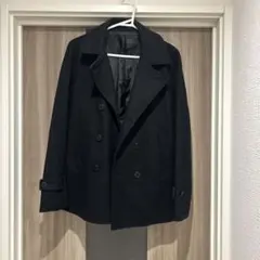 ADLER LODEN ブラック ウールピーコート