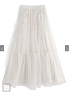 GRL グレイル チュールティアードスカート[at2180]