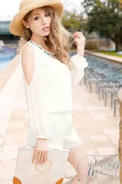 ★格安！大幅値下げ★ターコイズビジューコンビネゾン！